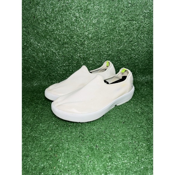 Oofos Women's Oomg Eezee White Slip On Low Shoes Comfort Sneakers Size 10 - Picture 6 of 10